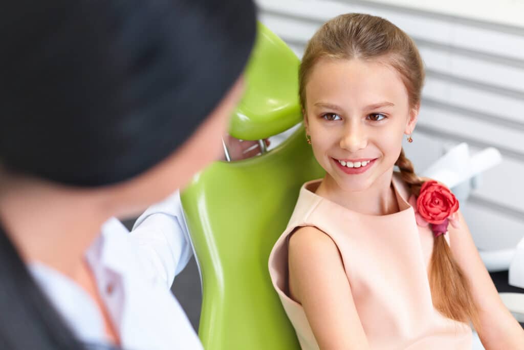girl in dentist chair special